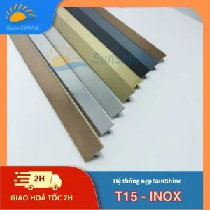 Nẹp Inox 304 T15 mm