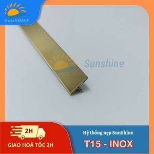 Nẹp Inox 304 T15 mm 19 Nẹp Inox 304 T15 mm
