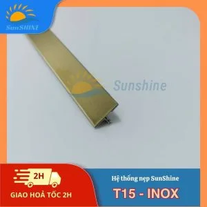 Nẹp Inox 304 T15 mm 19 Nẹp Inox 304 T15 mm