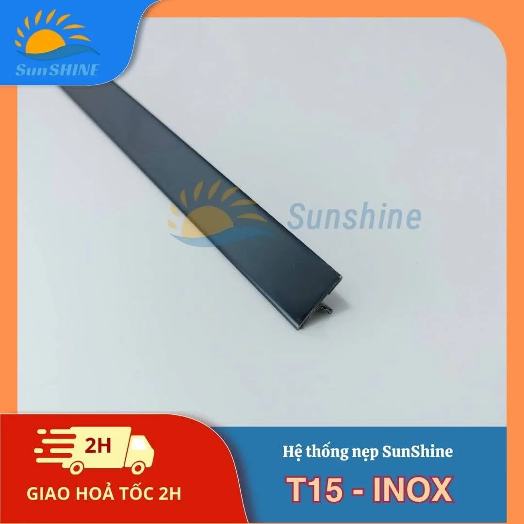 Nẹp Inox 304 T15 mm 10 Nẹp Inox 304 T15 mm