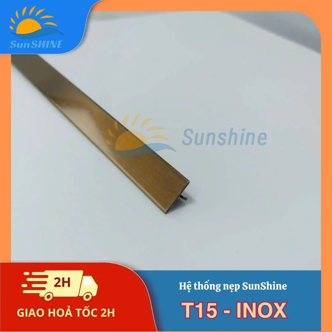 Nẹp Inox 304 T15 mm 9 Nẹp Inox 304 T15 mm
