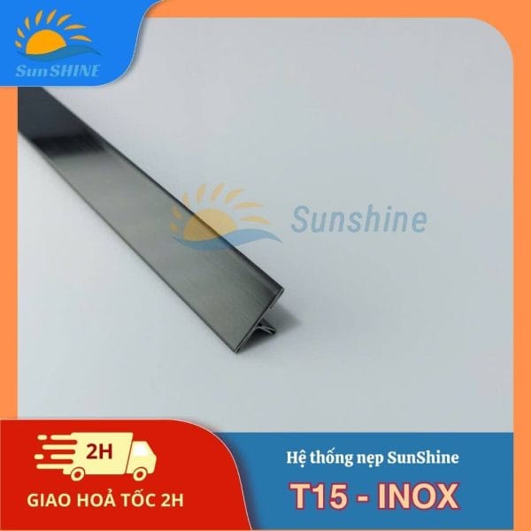 Nẹp Inox 304 T15 mm