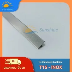 Nẹp Inox 304 T15 mm 14 Nẹp Inox 304 T15 mm