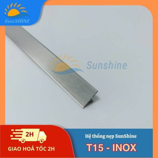 Nẹp Inox 304 T15 mm