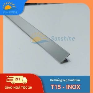 Nẹp Inox 304 T15 mm 13 Nẹp Inox 304 T15 mm
