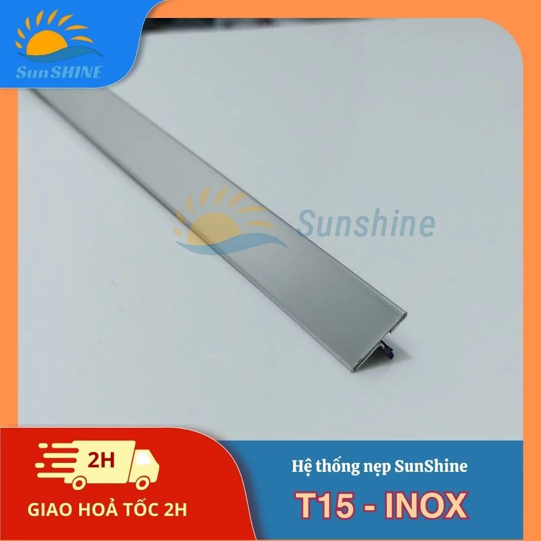 Nẹp Inox 304 T15 mm 5 Nẹp Inox 304 T15 mm