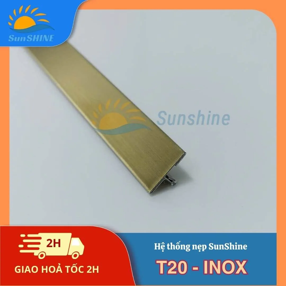 Nẹp Inox 304 T20 mm 2
