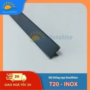 Nẹp Inox 304 T20 mm 3