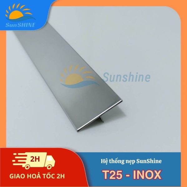 Nẹp Inox 304 T25mm 3