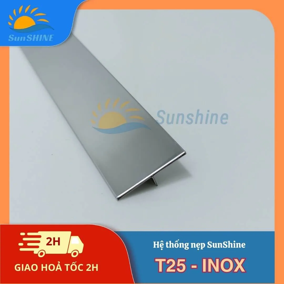 Nẹp Inox 304 T25mm 3