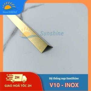 Nẹp Inox 304 V10mm 14 Nẹp Inox 304 V10mm