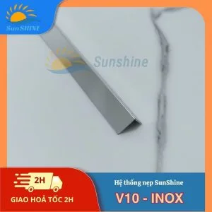 Nẹp Inox 304 V10mm