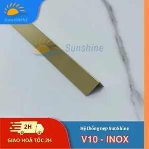 Nẹp Inox 304 V10mm