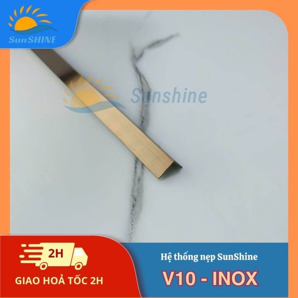 Nẹp Inox 304 V10mm