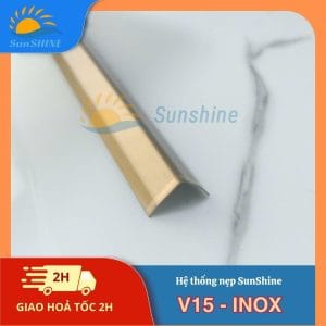 Nẹp Inox 304 V15mm