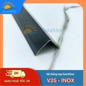 Nẹp Inox 304 V25mm