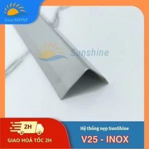 Nẹp Inox 304 V25mm