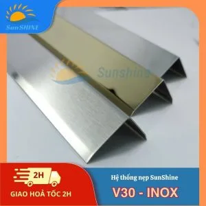 Nẹp Inox 304 V30mm