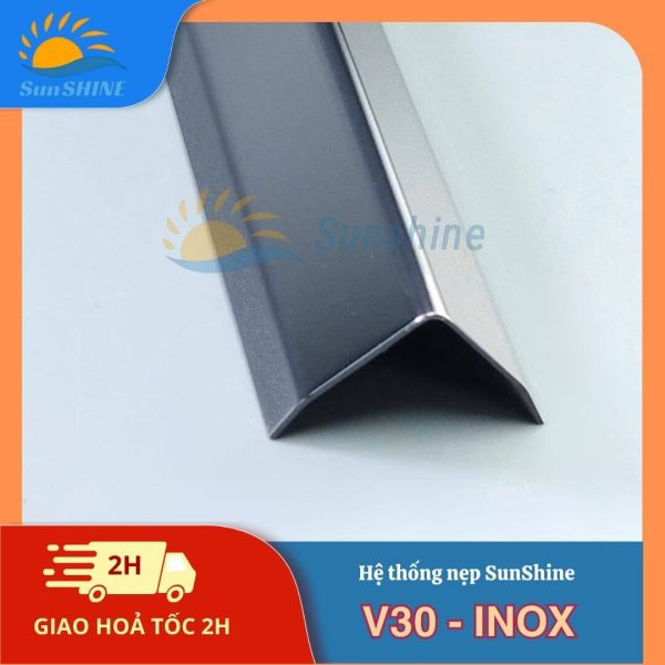 Nẹp Inox 304 V30mm