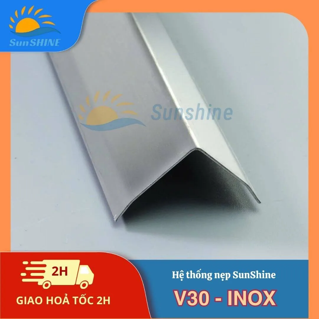 Nẹp Inox 304 V30mm