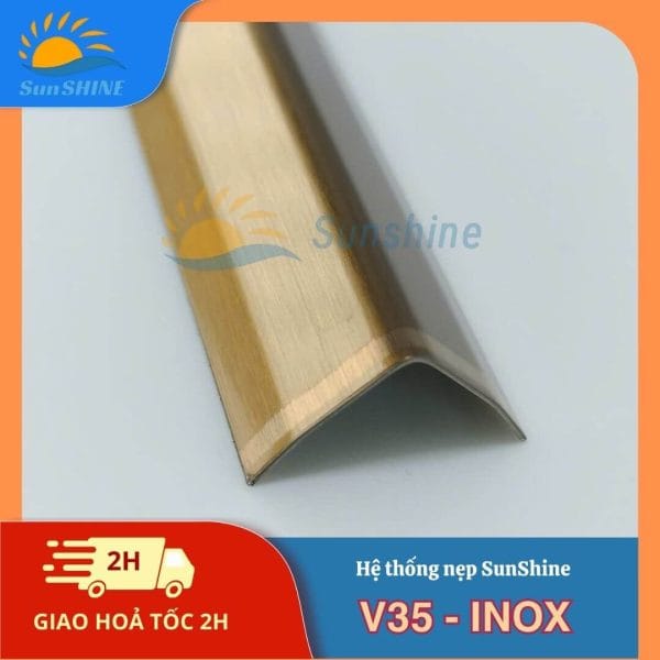 Nẹp Inox 304 V35mm