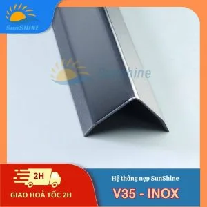 Nẹp Inox 304 V35mm 13 Nẹp Inox 304 V35mm