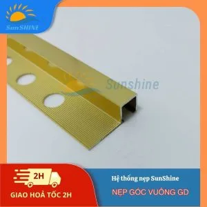 Nẹp Nhôm Góc Vuông GD