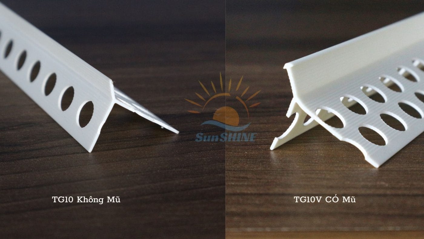 Phân biệt mẫu nẹp nhựa TG10 và TG10V năm 2025 1 nẹp nhựa TG10 và TG10V
