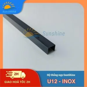 Nẹp Inox U12 mm