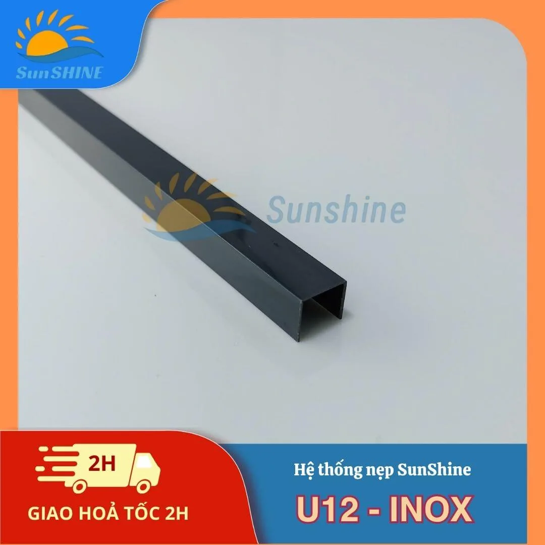 Nẹp Inox U12 mm