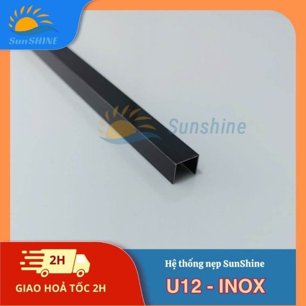 Nẹp Inox U12 mm