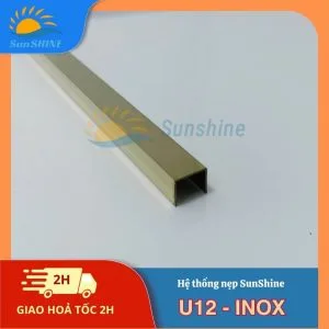 Nẹp Inox U12 mm