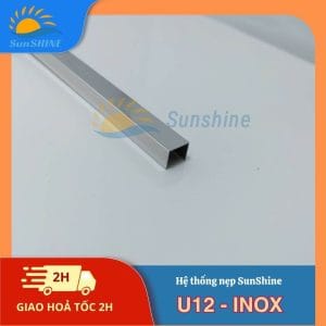Nẹp Inox U12 mm