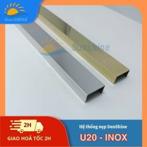 Nẹp Inox U20 mm