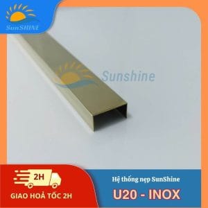 Nẹp Inox U20 mm