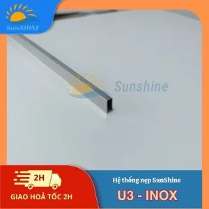 Nẹp Inox U3 mm