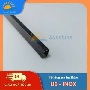 Nẹp Inox U6 mm