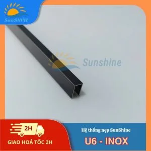 Nẹp Inox U6 9 Nẹp Inox U6 mm