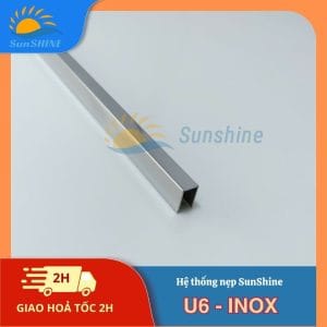 Nẹp Inox U6 mm