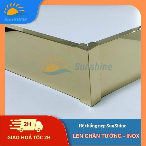Nẹp Len Chân Tường Inox kiểu vuông