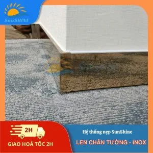 Nẹp Len Chân Tường Inox kiểu vuông
