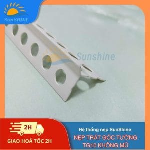 Nẹp Trát Góc Tường TG10 Không Mũ