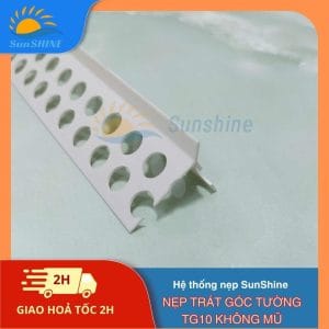 Nẹp Trát Góc Tường TG10 Không Mũ