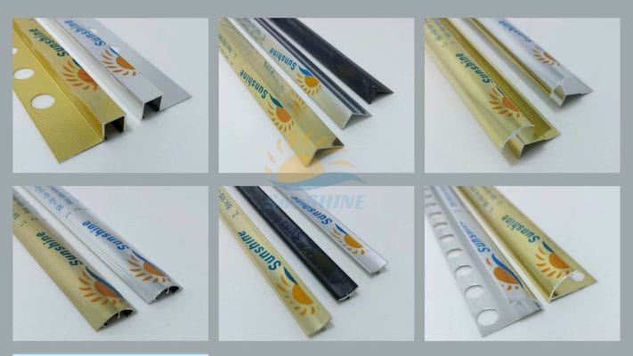 Top 3 Nẹp Nhôm Góc Ốp Lát Được Ưa Chuộng Nhất 2025 2 Các dòng nẹp nhôm góc ốp lát của SUNSHINE