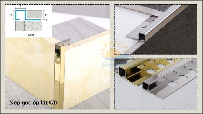 Top 5 Tiêu Chí Lựa Chọn Nẹp Góc Ốp Lát Inox 4 Nẹp inox ốp lát GD