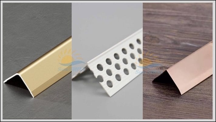 Nẹp V bo góc nhựa, inox và nhôm