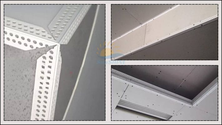 Nẹp góc thạch cao giúp định hình góc vuông và chống sứt mẻ