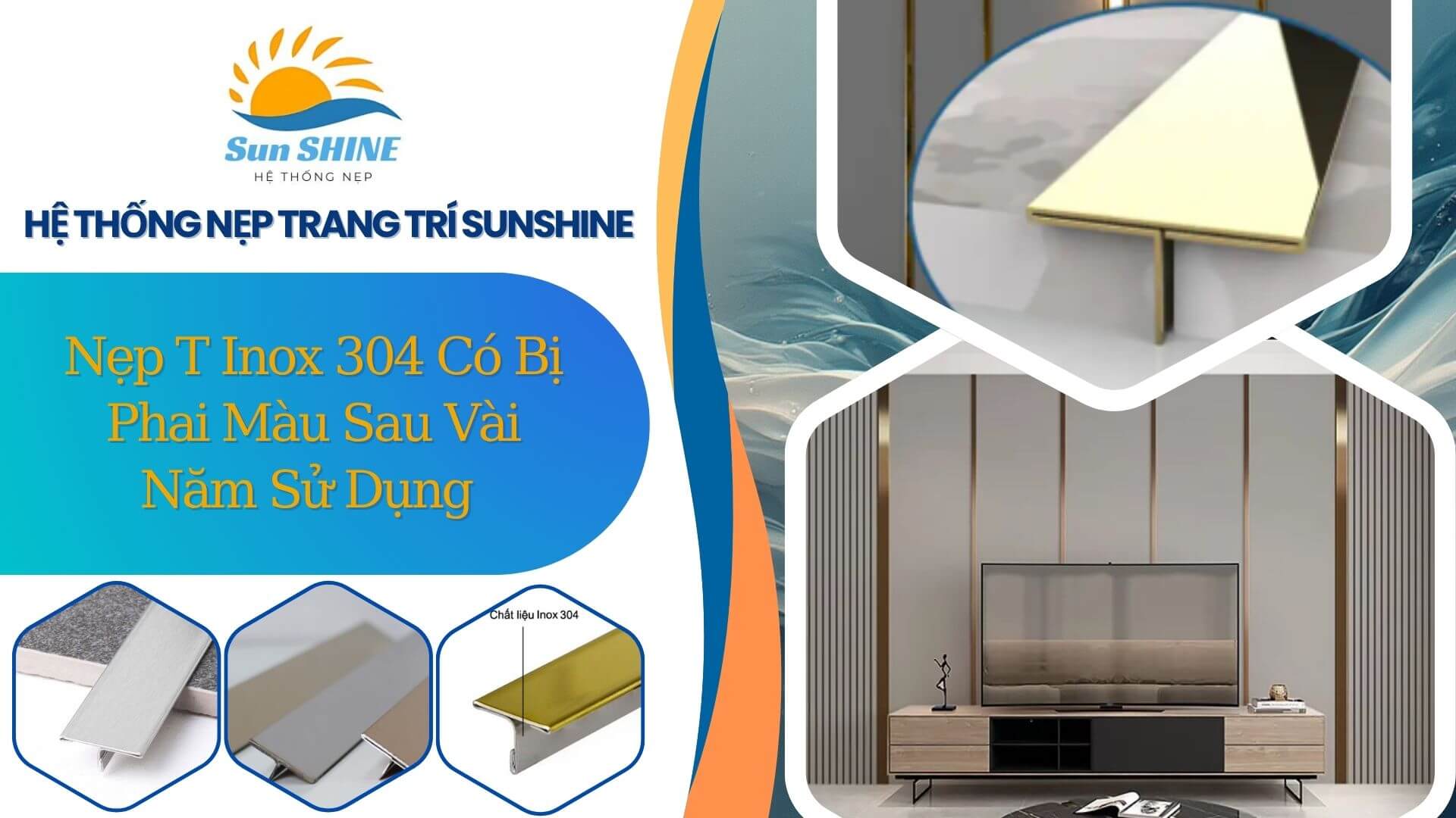 Nẹp T inox có bị phai màu sau vài năm sử dụng