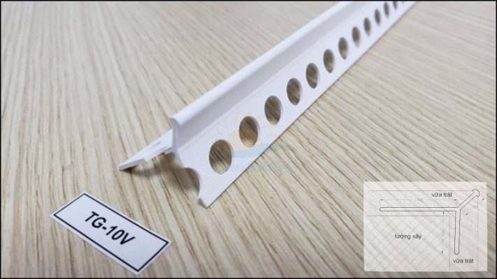 Sản phẩm nẹp nhựa trát tường TG10V